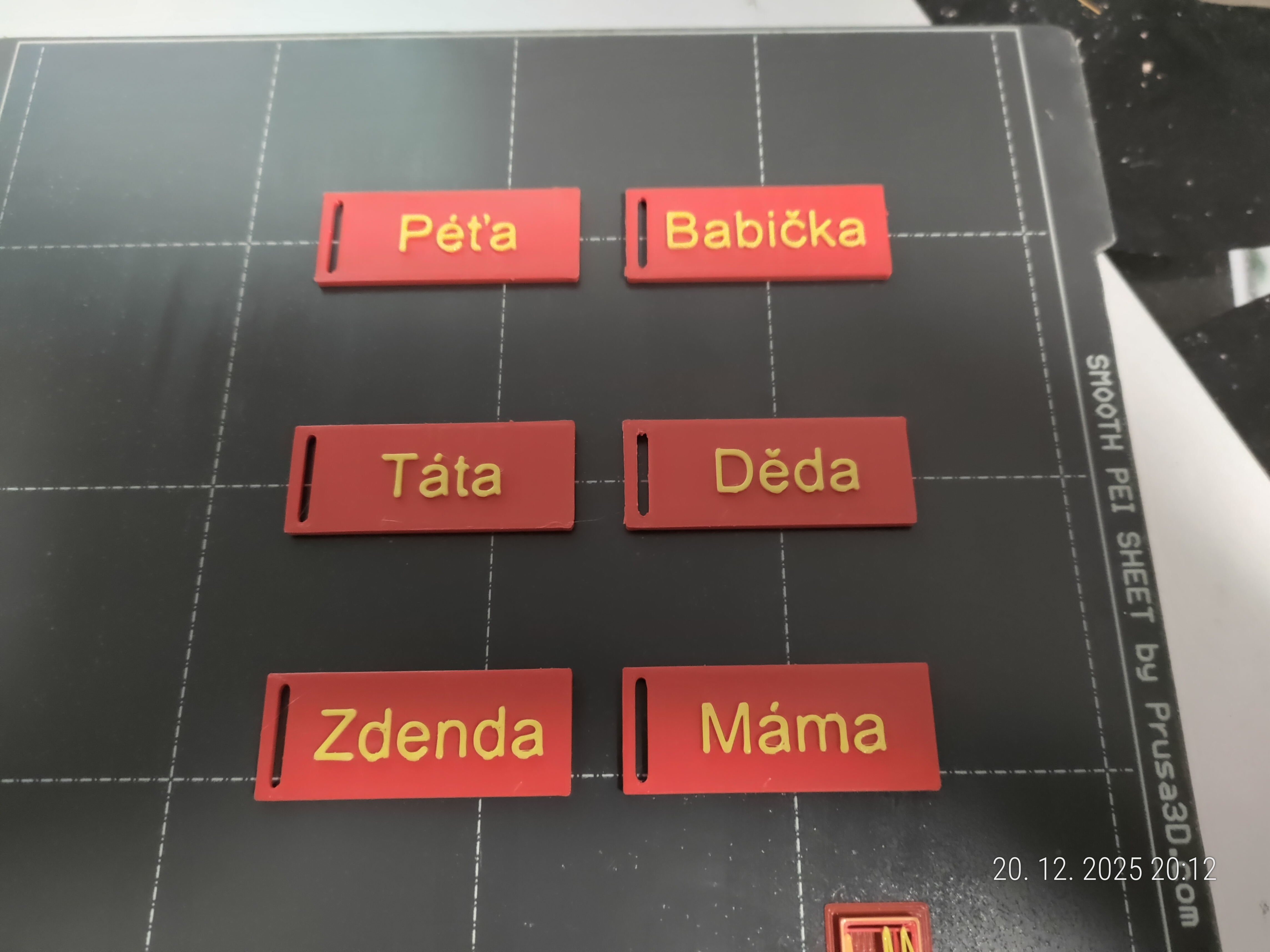 Jmenovky na dárky pro každé jméno 3D model