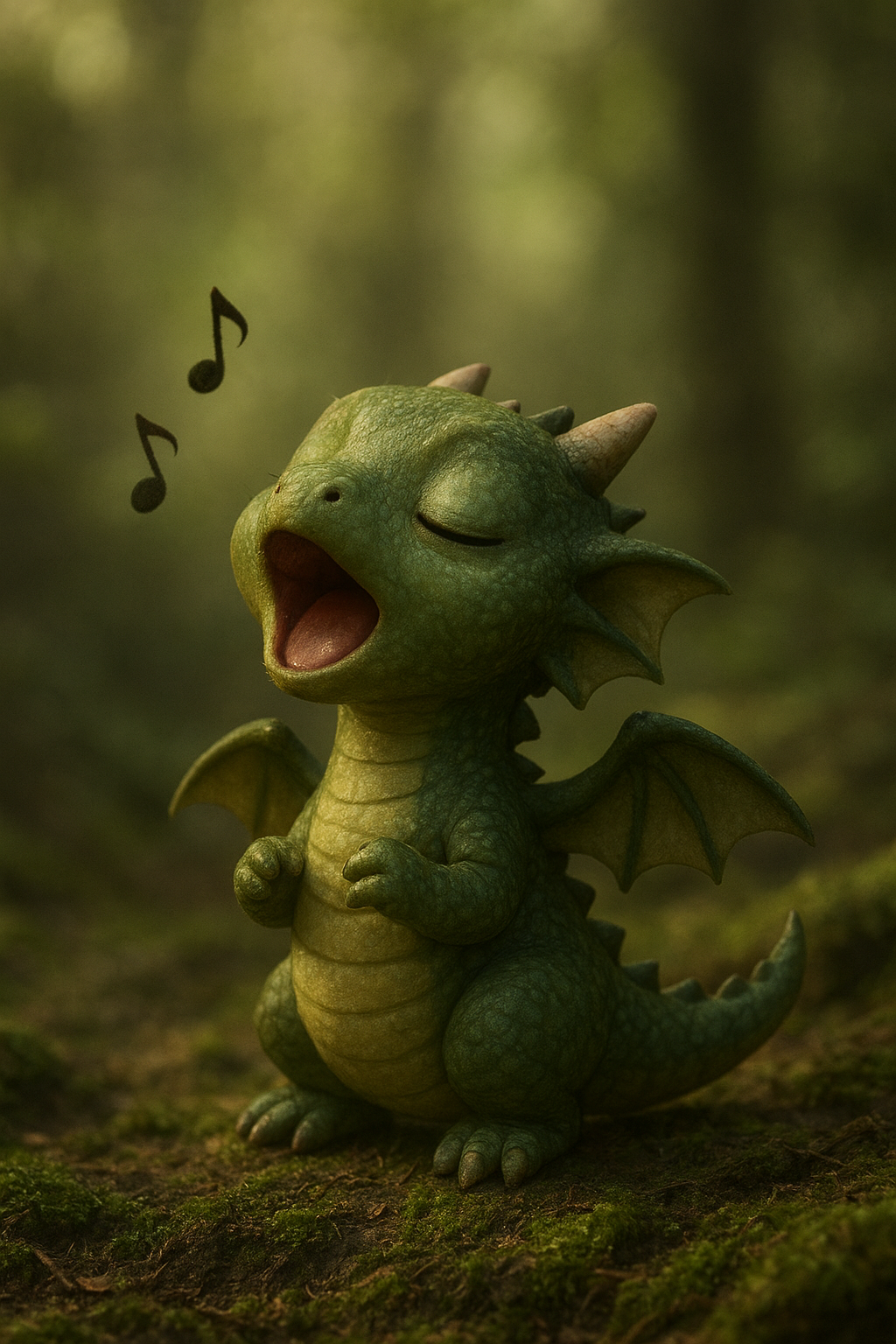 Cute Singing Dragon