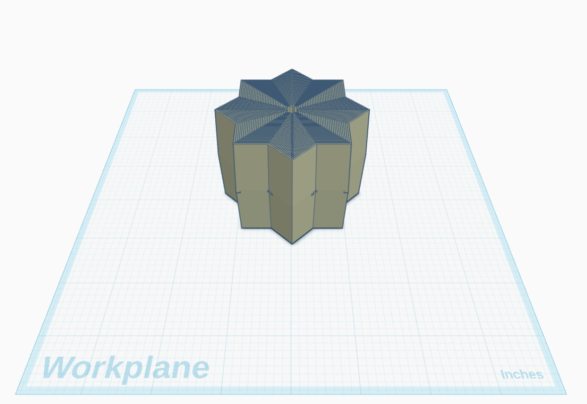 really tall star fidget (remix of 3Dprintbug's "Fidget Star"