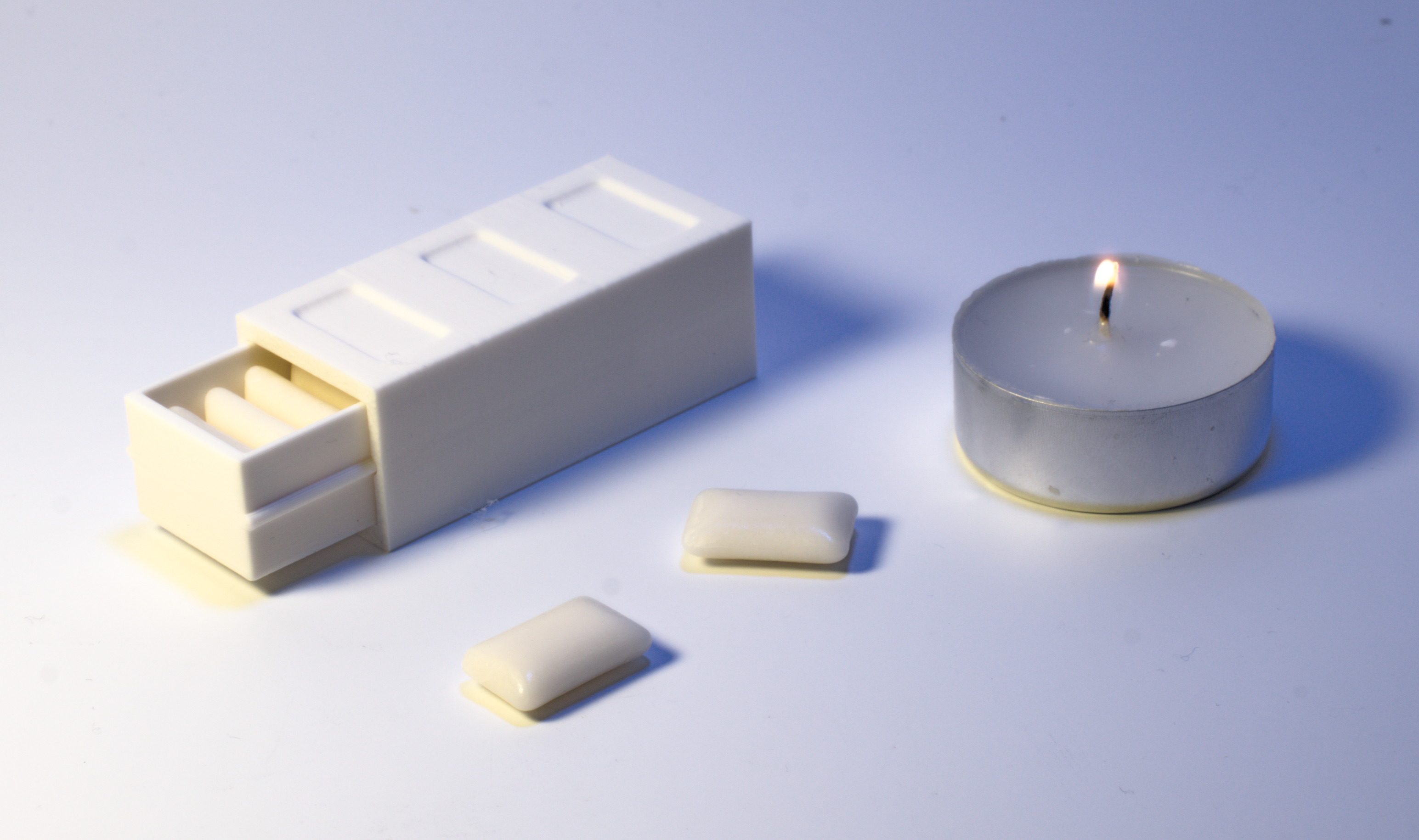 Chewing Gum Sliding Box — Holds 9 Pieces | Pocket Gum Case | Minimalist EDC Carry
