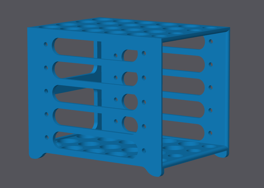 5 Tier Stackable 2.5 inch SATA drive enclosure