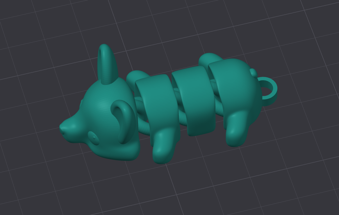 Articulated Corgi - keychain — thumbnail 3