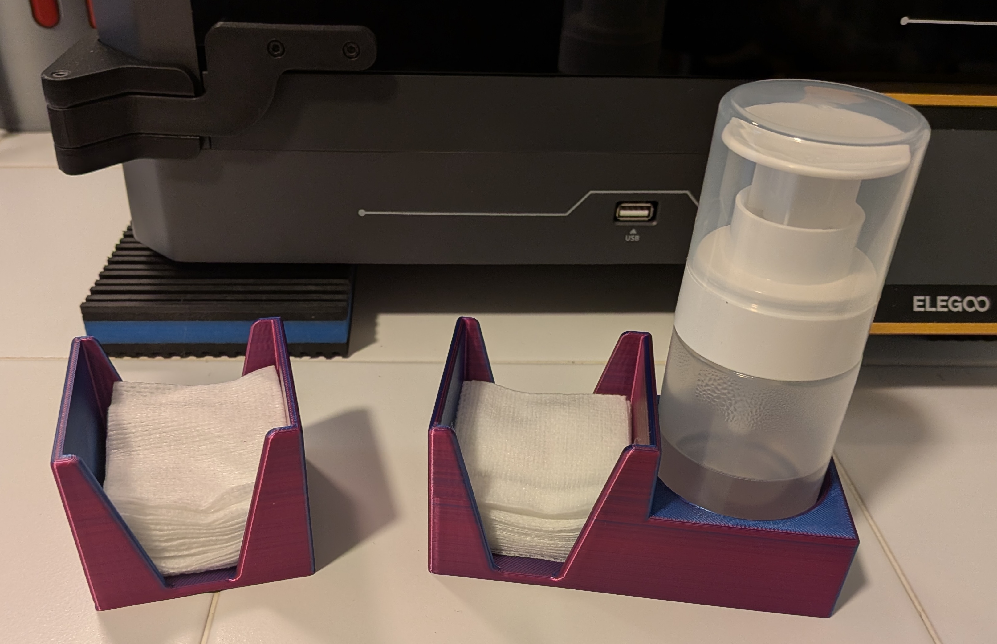 Cotton  pad and dispenser holders