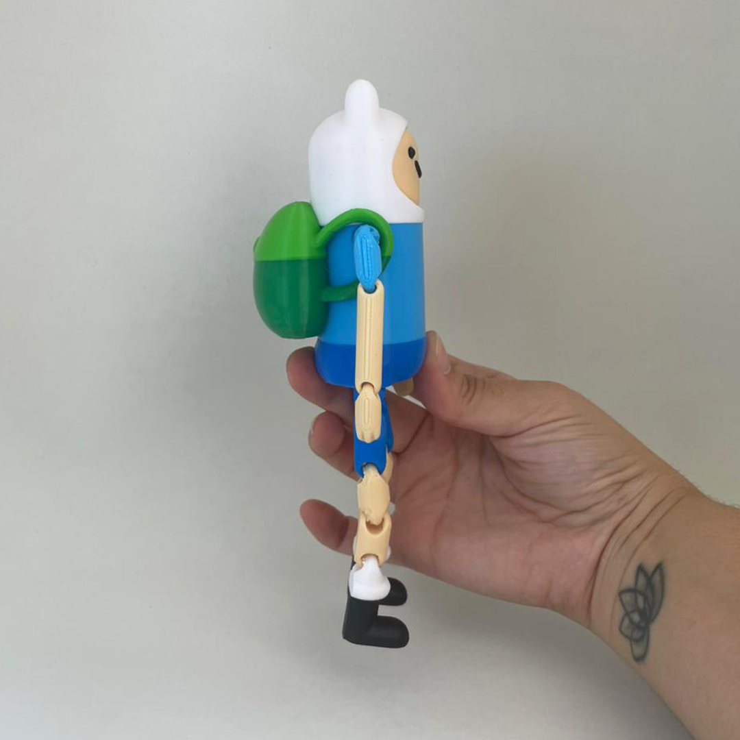 Pack x4 - Adventure Times - Finn the human, Jake the dog, Princess Bubblegum and BMO- Flexi - Multicolor — miniatura 7