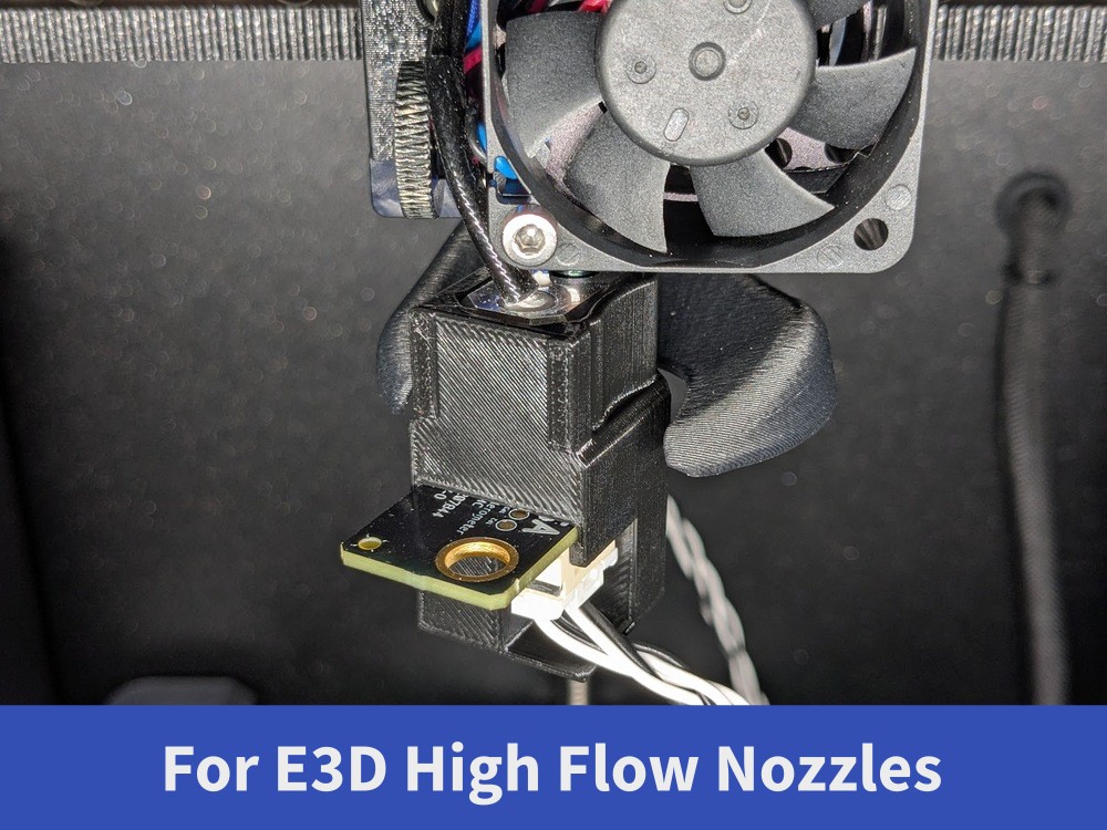 Prusa Accelerometer Bracket for E3D ObXidian High Flow Nextruder Nozzle