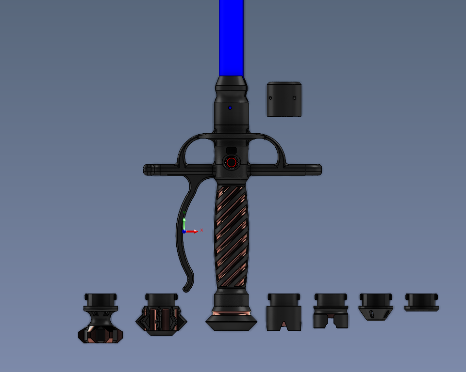 Modular Neopixel Lightsaber Hilt