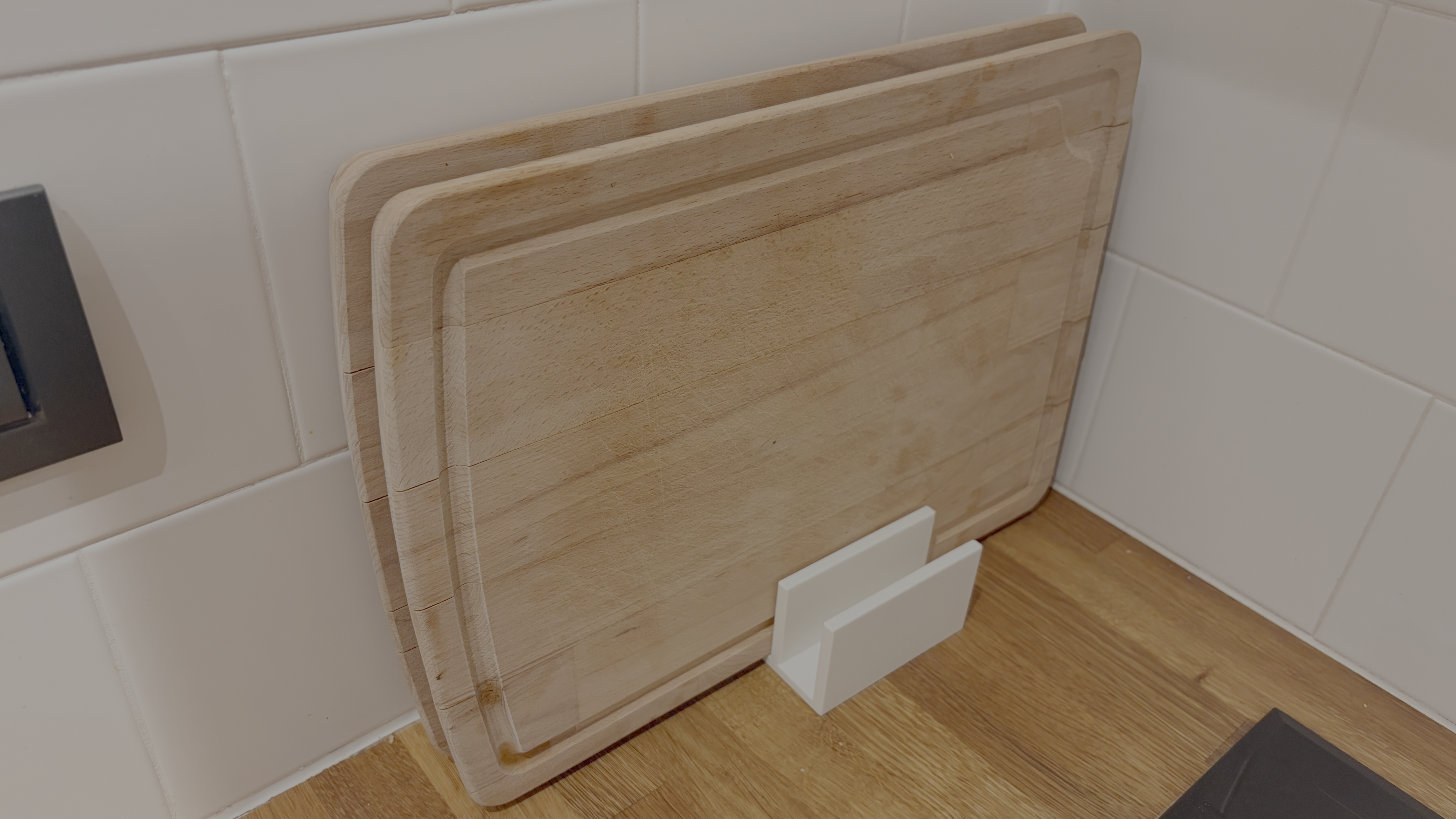 Cutting board holder.