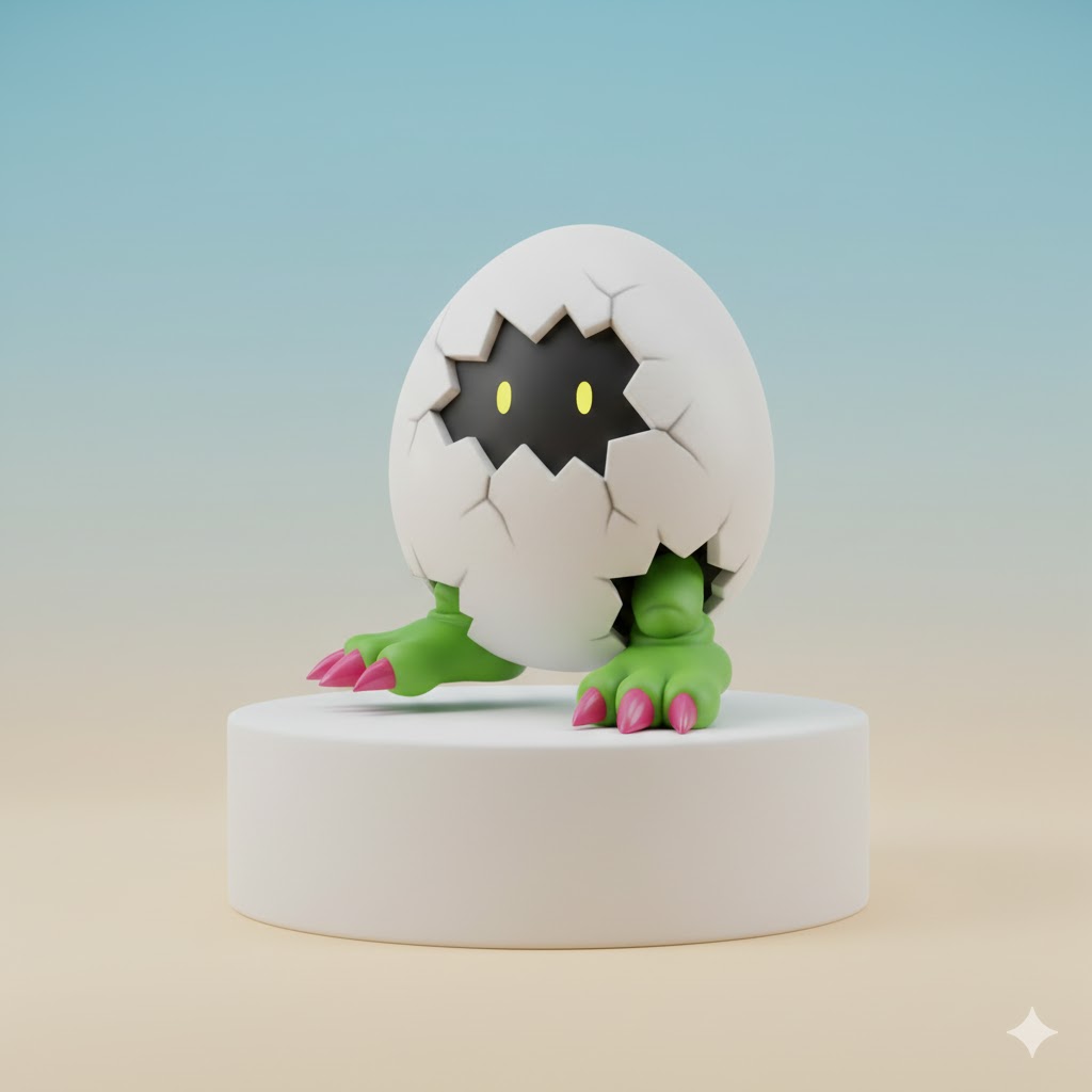 Digitamamon Digimon Creature Model