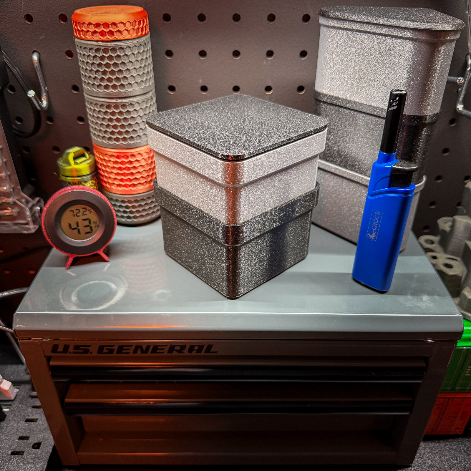 Miniatura 5 do modelo 3D SquareLock Modular Stacking Bins