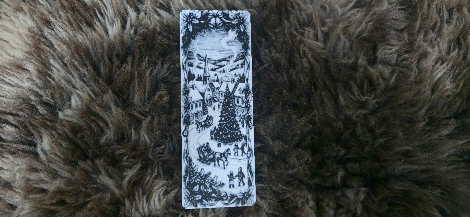 Sleigh Ride Christmas Village Bookmark