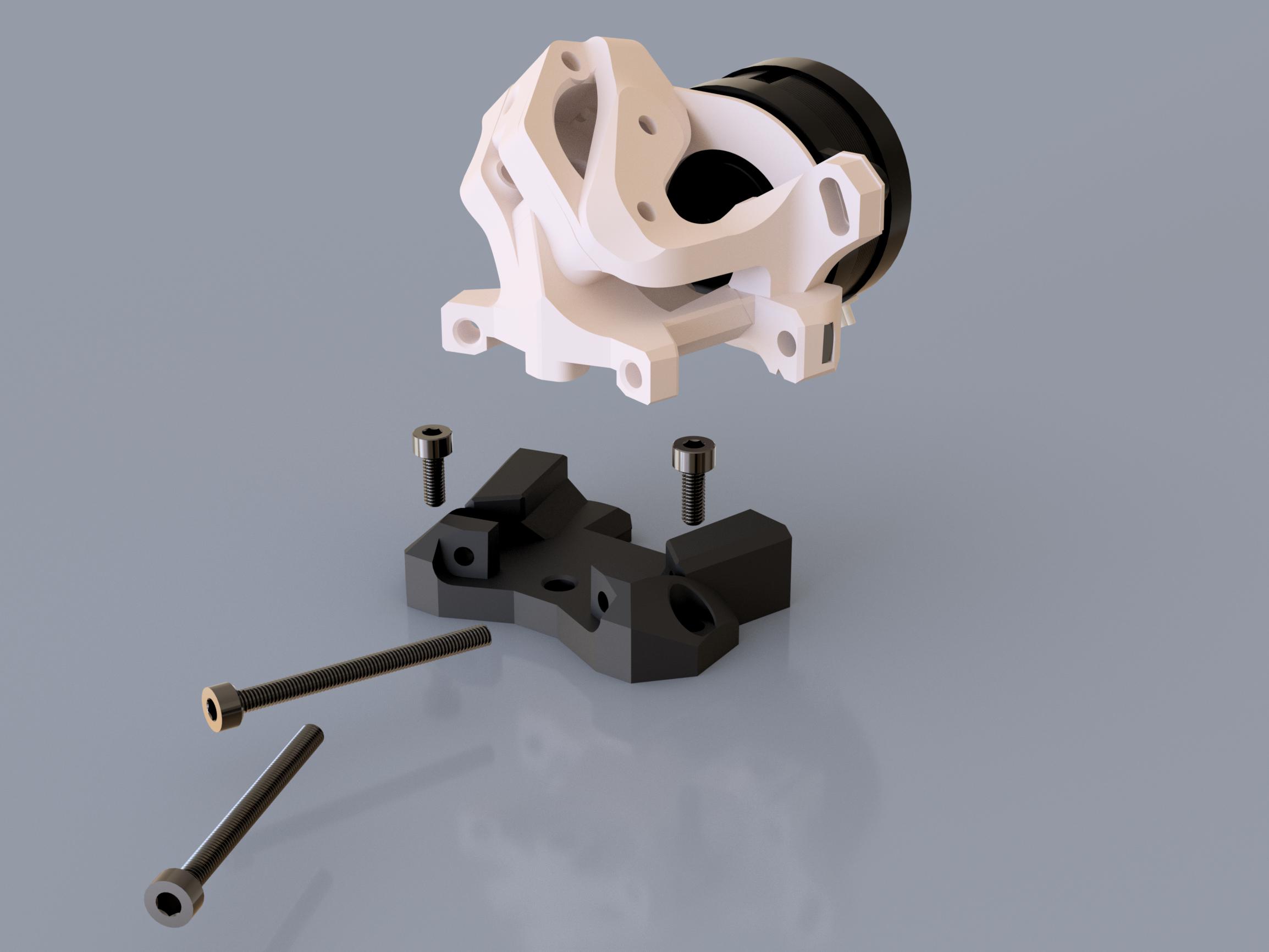 Archetype extruder adapter to sherpa mini mounting points