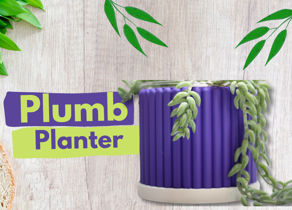Plumb Modern Planter with tray