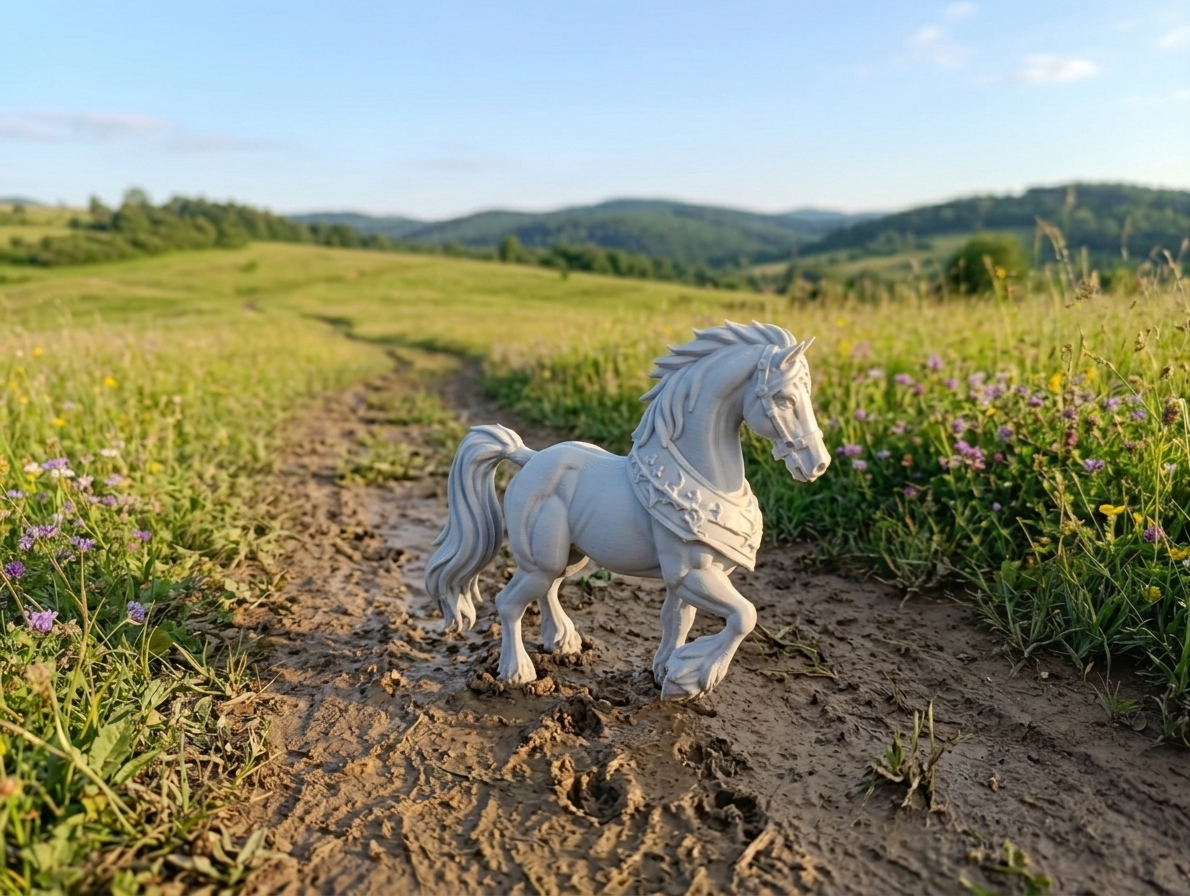 Horse – Noble Fantasy Warhorse 3D model by Wild190