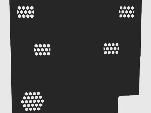 Ender 3 NG v1.2 Printable Flat Back Panel (hex holes)