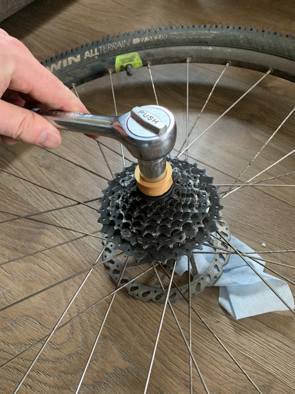 Mountainbike casette tool