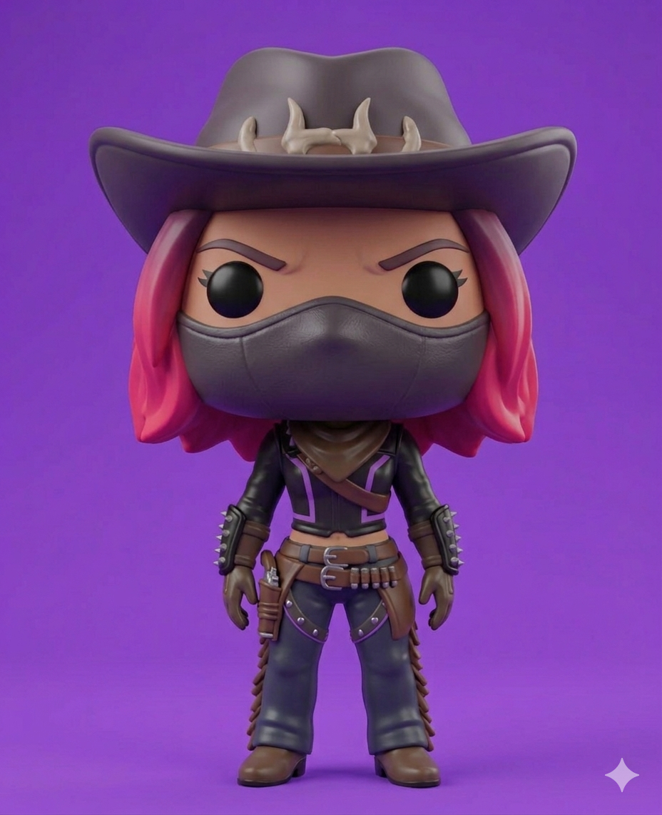 forinte  girl skin funko pop 3d model 3D model