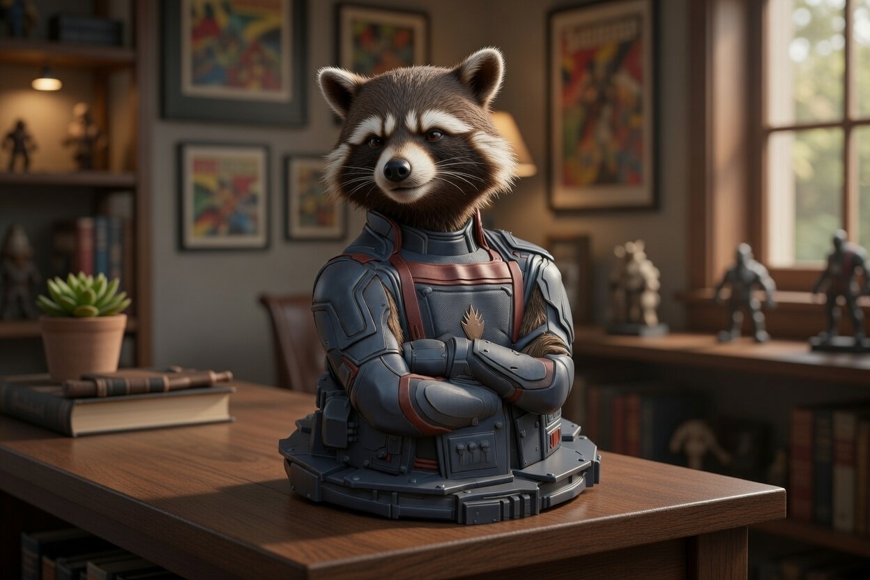 Rocket raccoon Bust