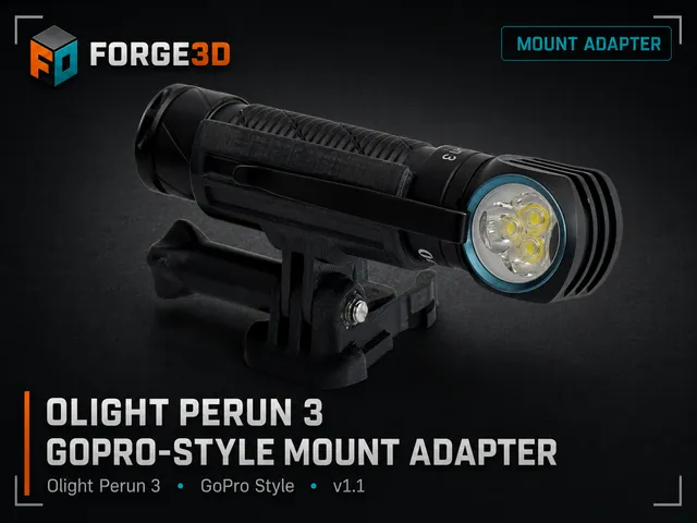 Olight Perun 3 GoPro-Style Mount Adapter