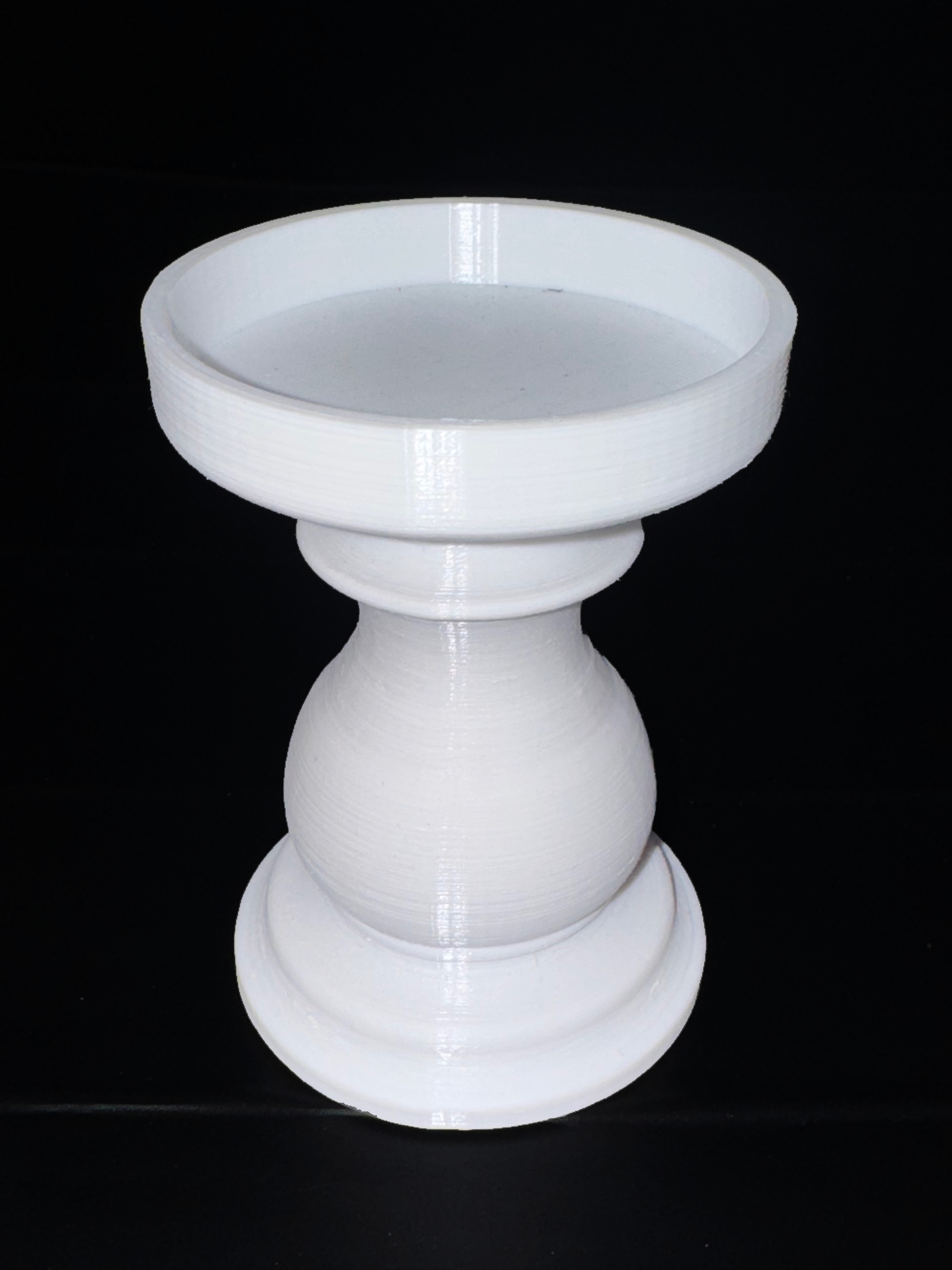 Tall 3-Inch Pillar Candleholder for Electric Candles