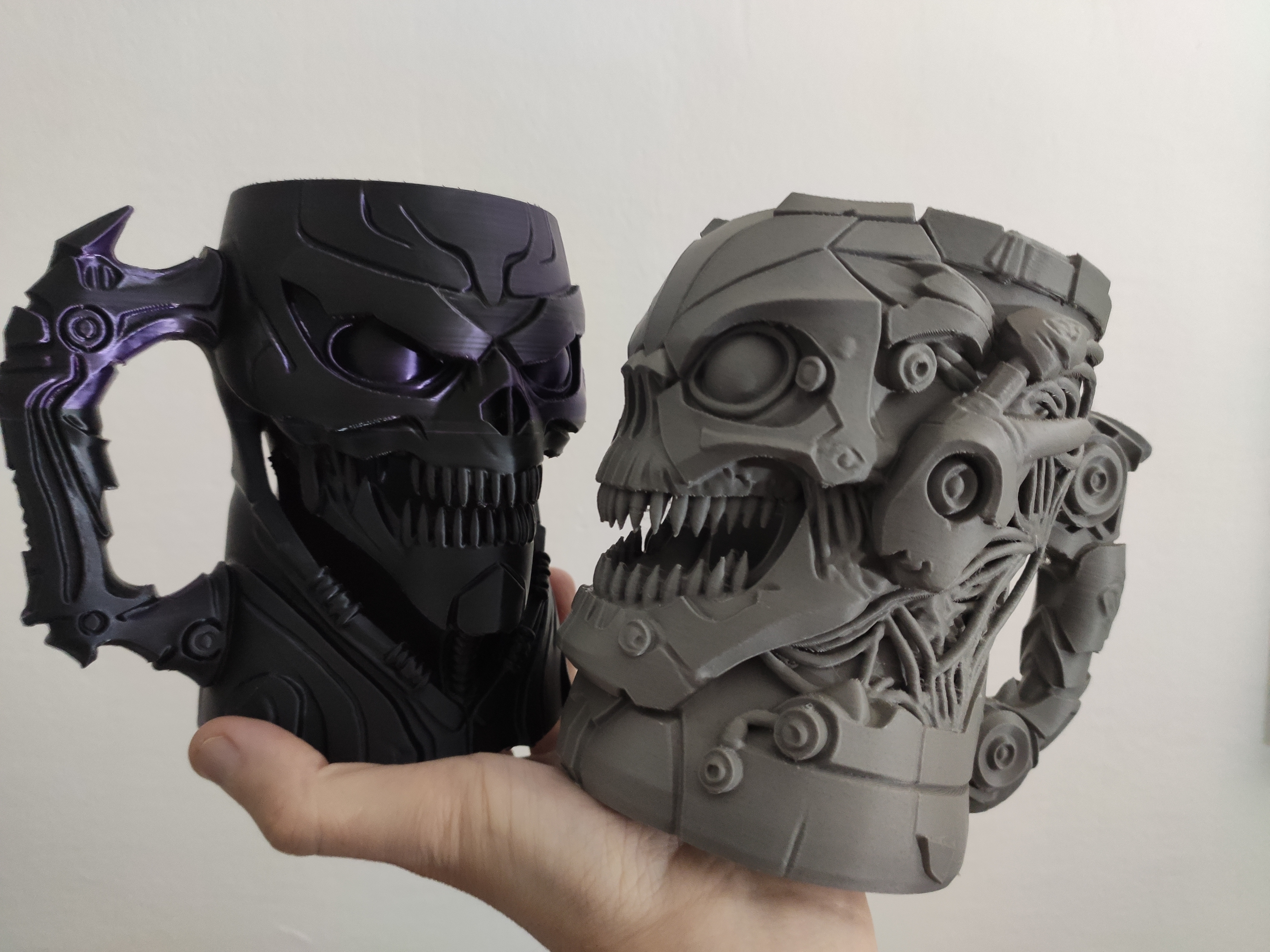 CyberDemon Can Holder / Beer mug (two types) 3D model thumbnail