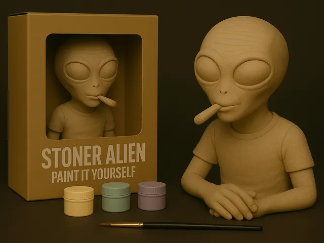 Stoner Alien – Paint-It-Yourself