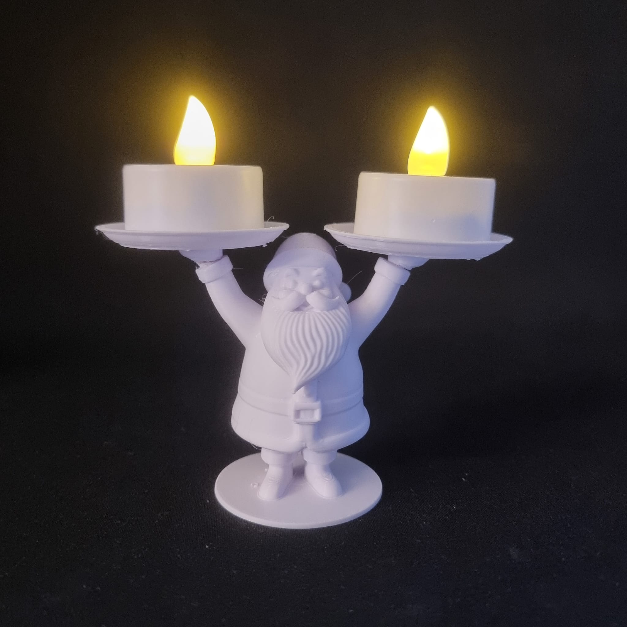 Santa Claus candle holder