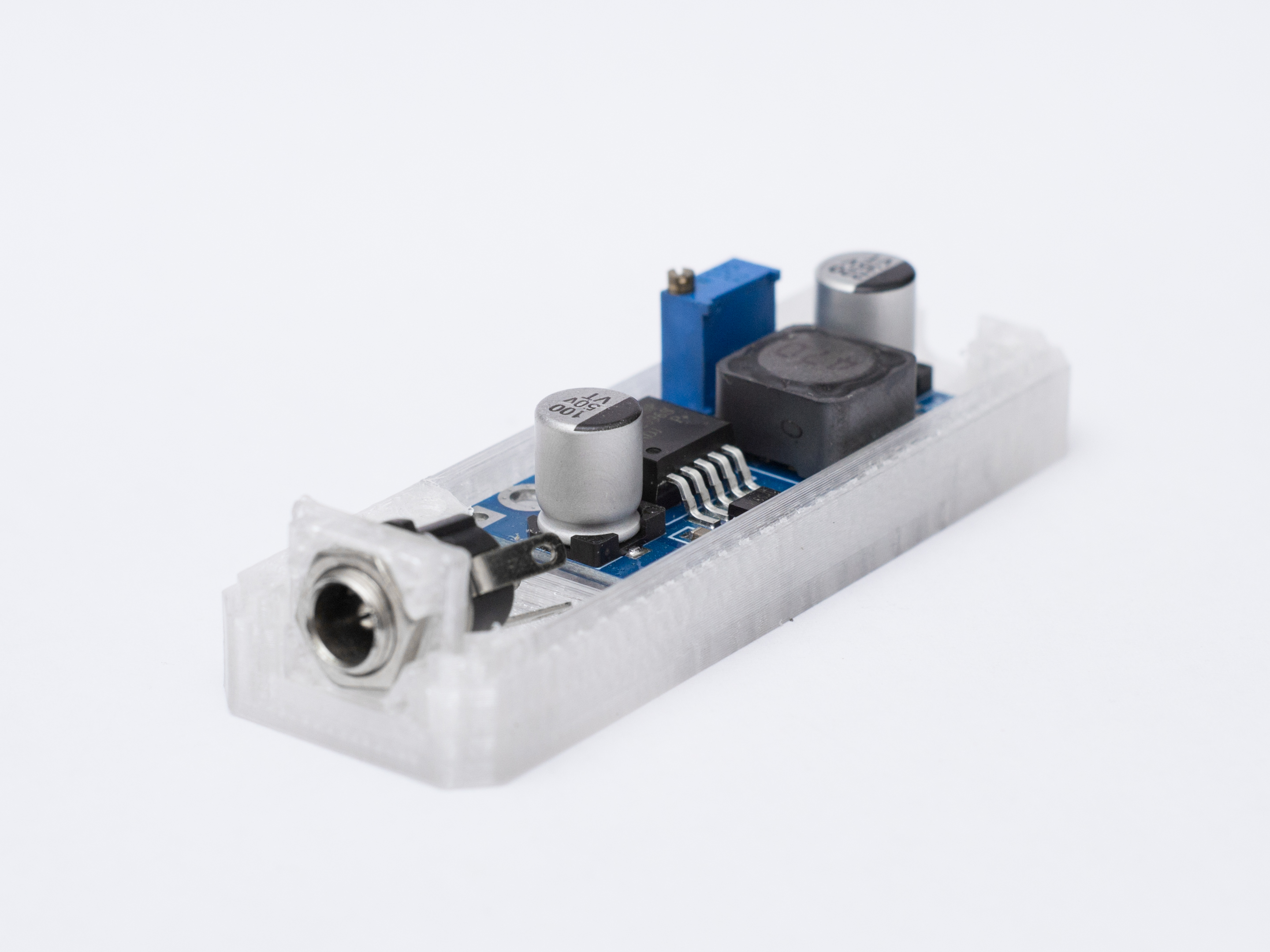 LM2596 buck converter - barrel jack input 3D model thumbnail