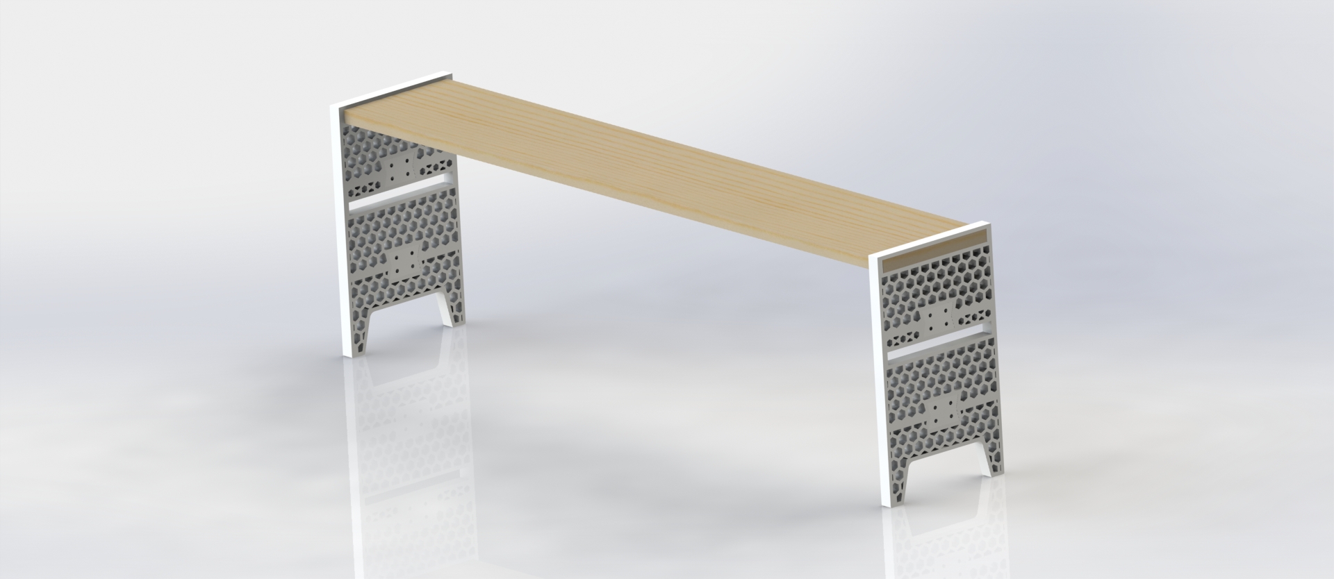 Wooden shelf bracket