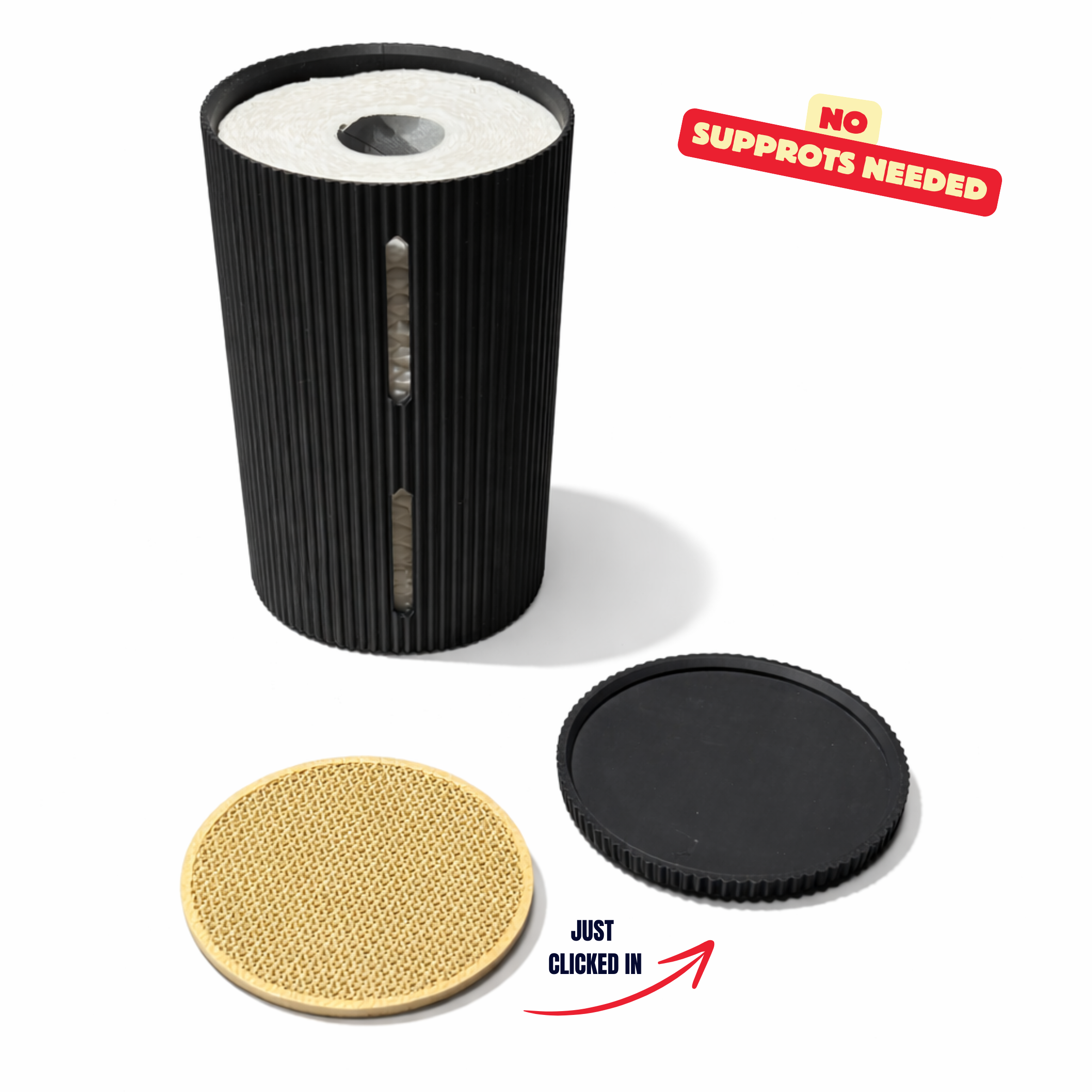 HITAMO - TOILET PAPER ORGANIZER / BATHTOOM DECOR / HOMEDECOR / MODERN DECOR / ORGANIZER — miniatura 9