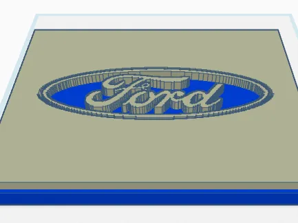 Ford Logo (Used Tinkercad)