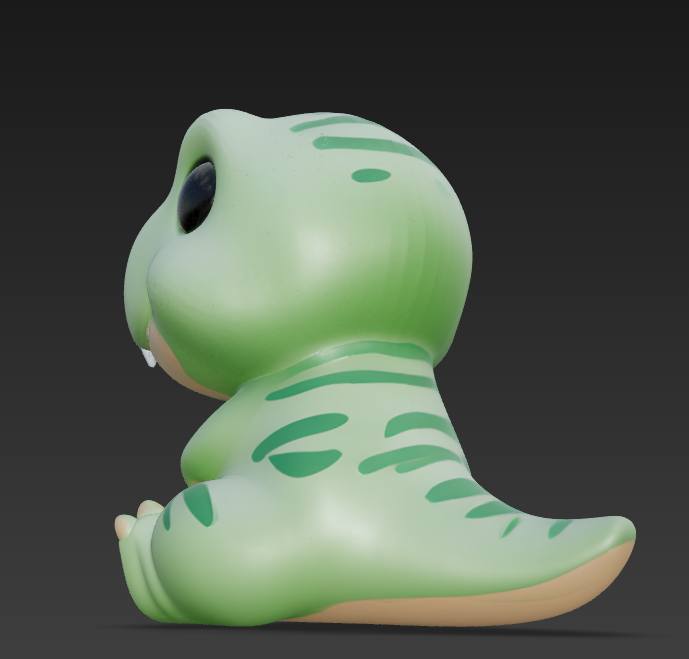 Miniatura 3 do modelo 3D Cute Trex Mini Figure