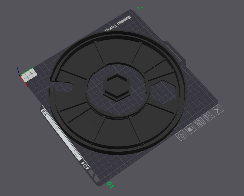 Modular Hydroponic Tower - 2 gallon bucket lid 3D model