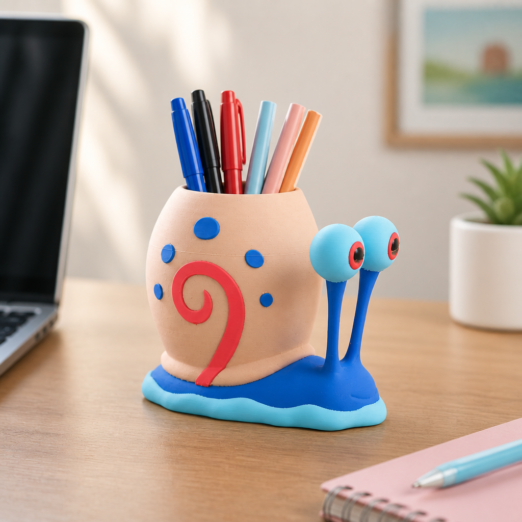 SpongeBob Gary the Snail Inspired Desk Organizer