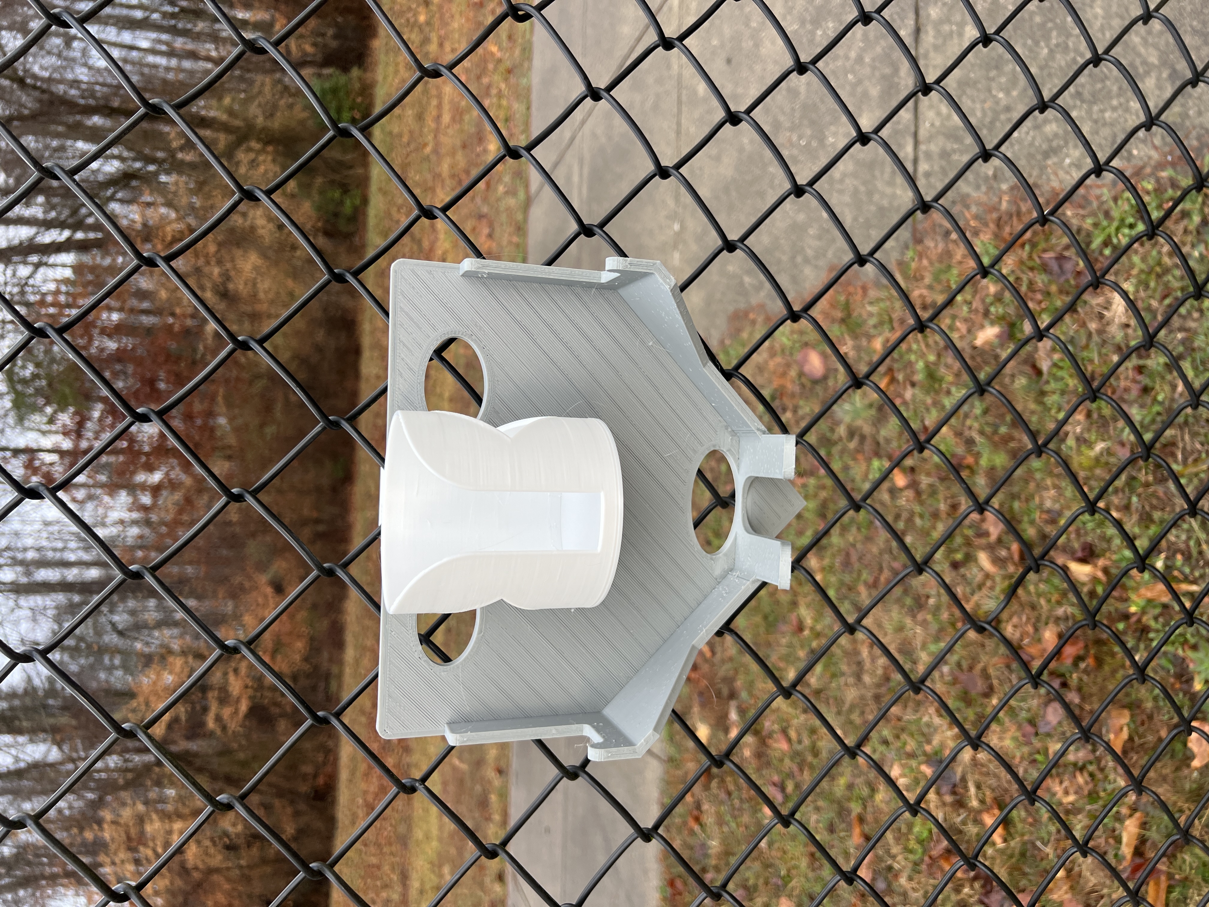 Larger baseball softball fence hook dugout organizer