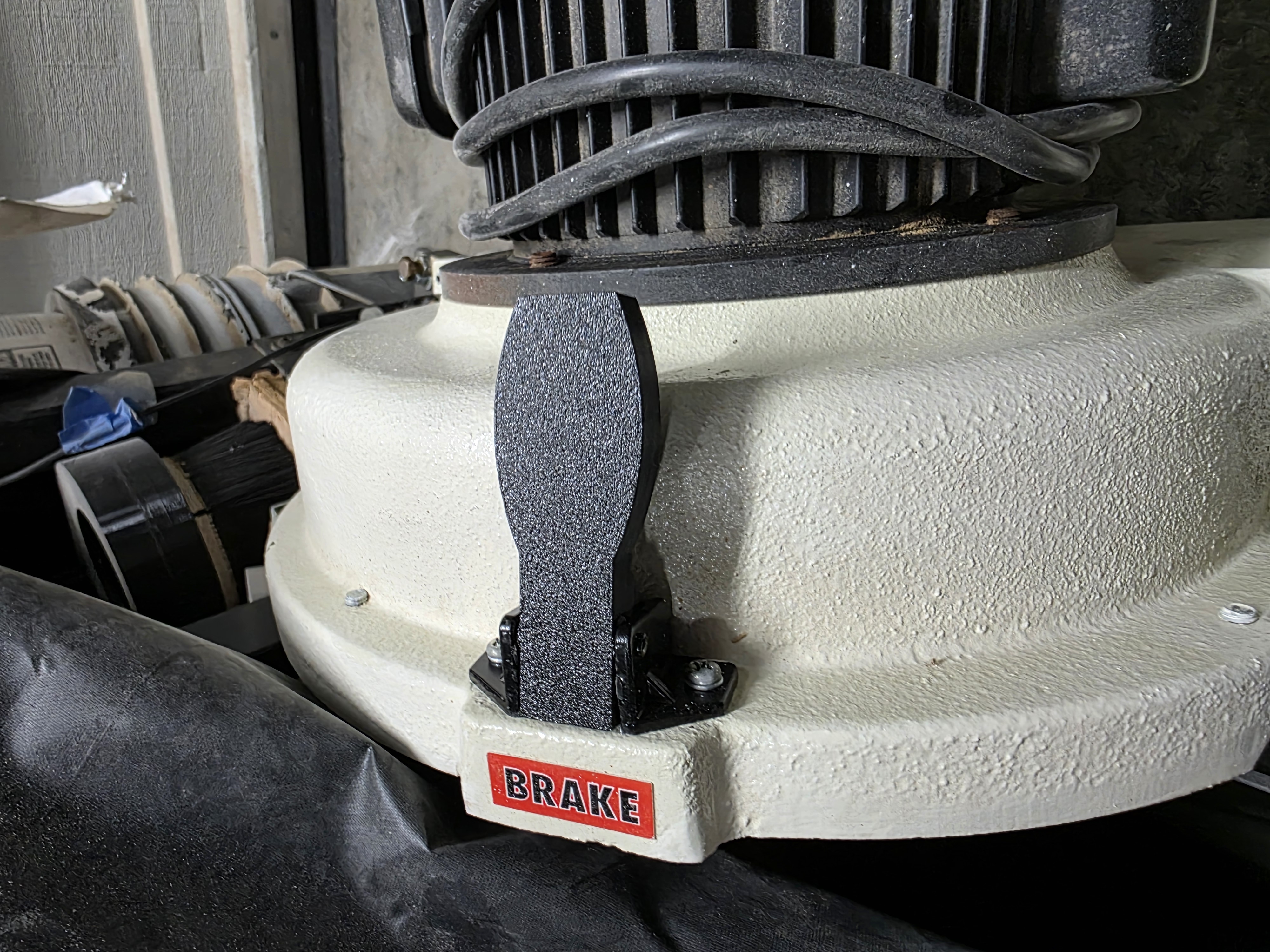 Jet Stop handle for 12" disc sander
