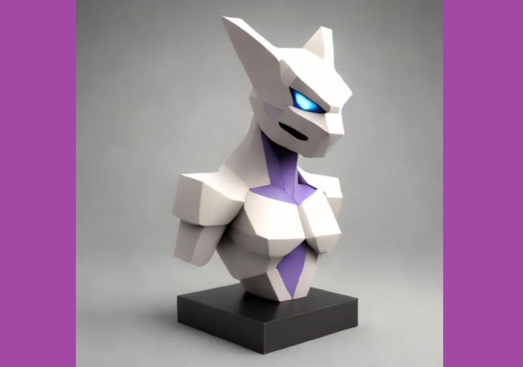 Lowpoly Pokemon - MewTwo