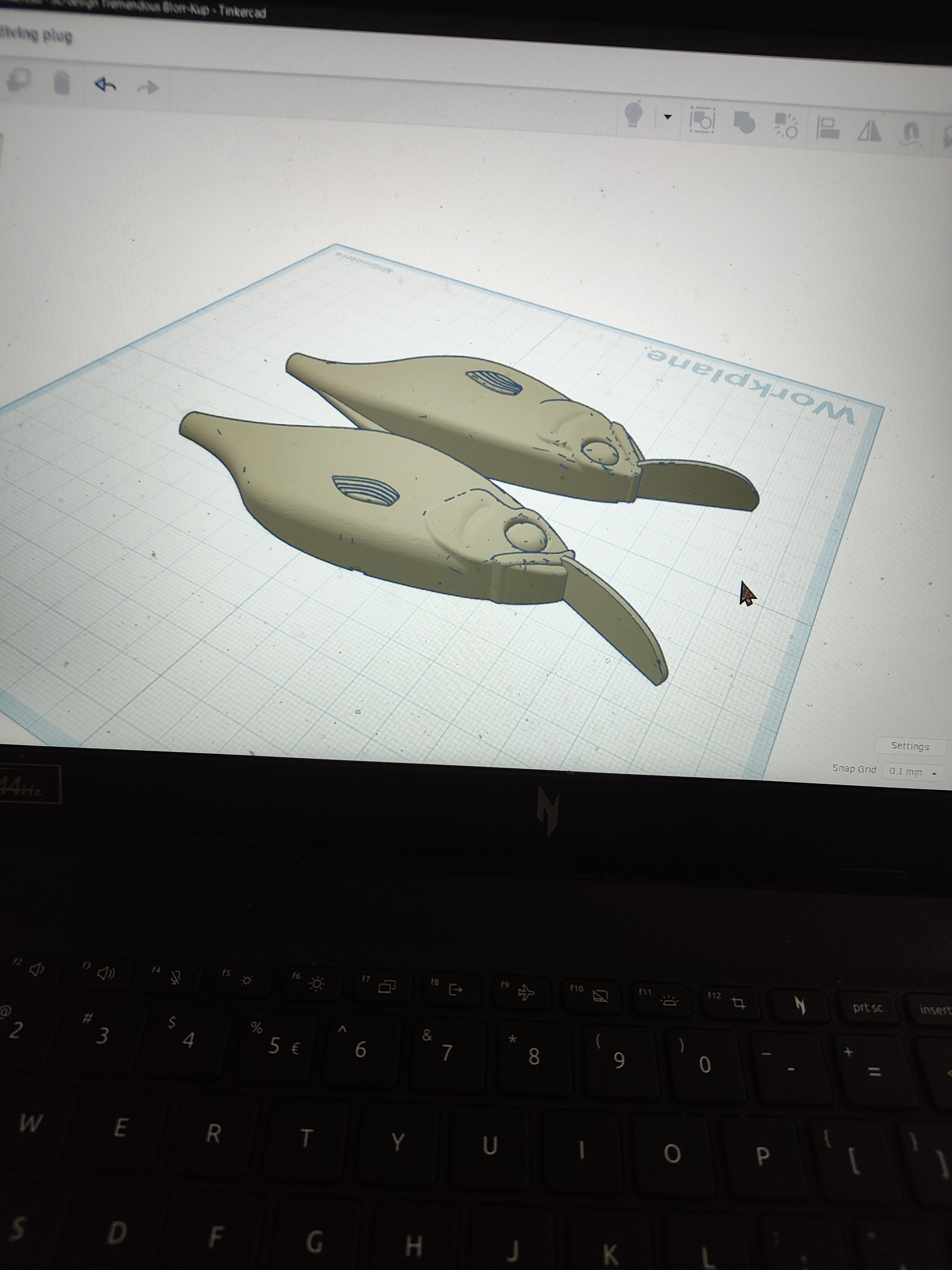 deep diving plug 3D model