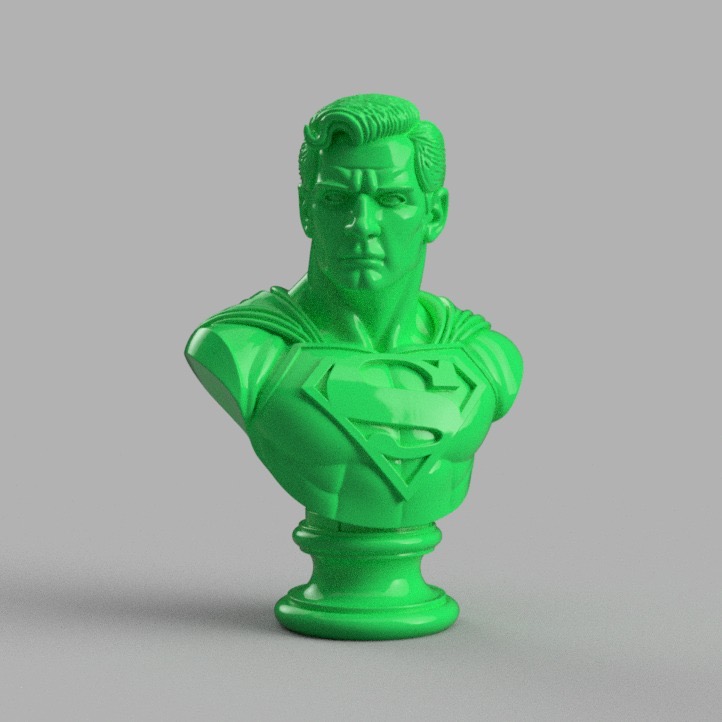 Superman Marble Bust