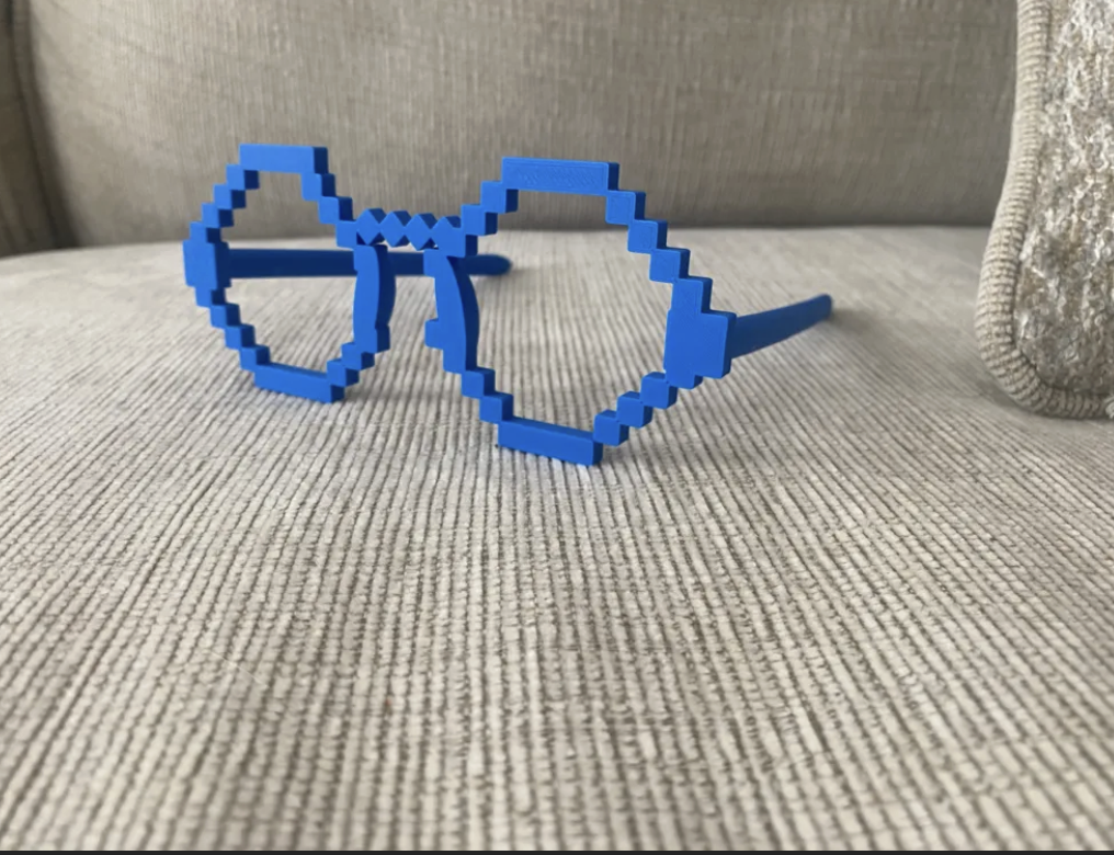 Minecraft Pixel Glasses 3D model