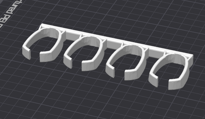 Wall Mount for Four Nintendo Wii Nunchucks