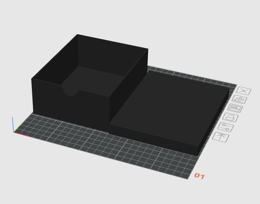 Simple Desk Storage Box with a cover