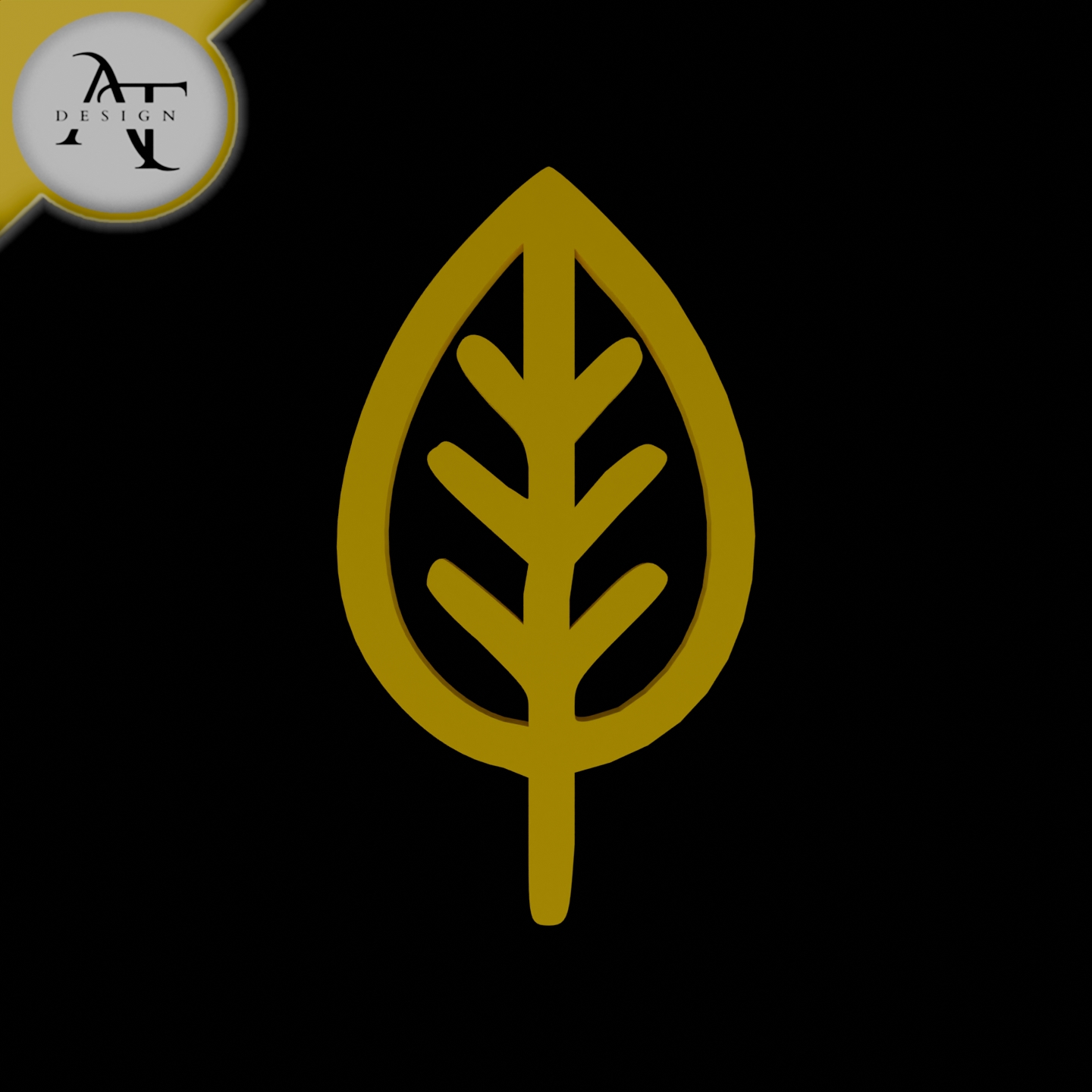 Simple Leaf Symbol - 2D Art