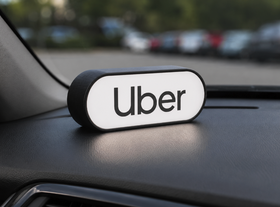 UBER Lightbox or UBER driver Presentation Sign LED Lightbox | Multicolor 3D Printable 3MF
