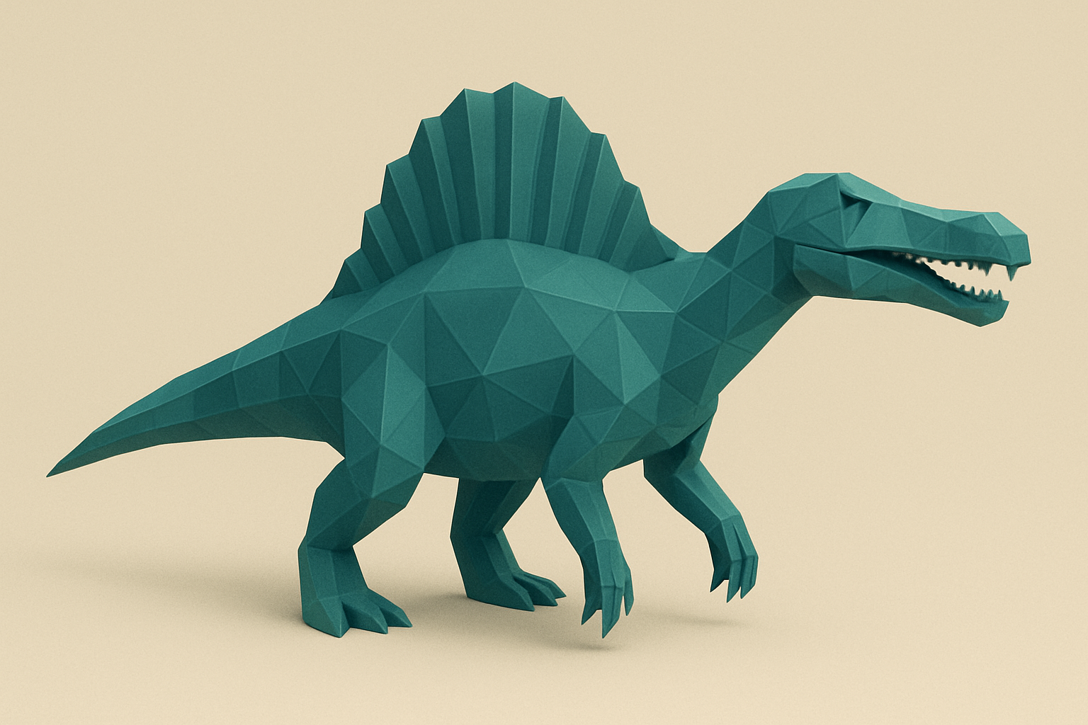 Low poly spinosaurus