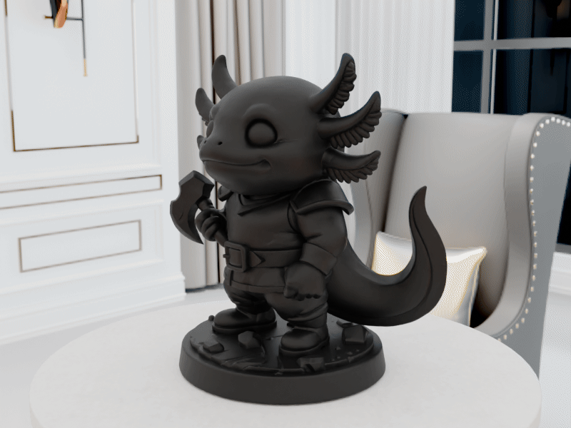 Axolotl with Axe — miniatura 3
