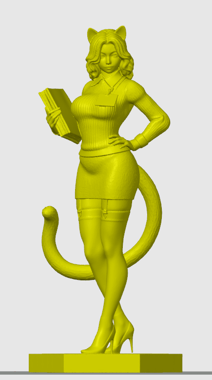 Office cat-girl figurine 8