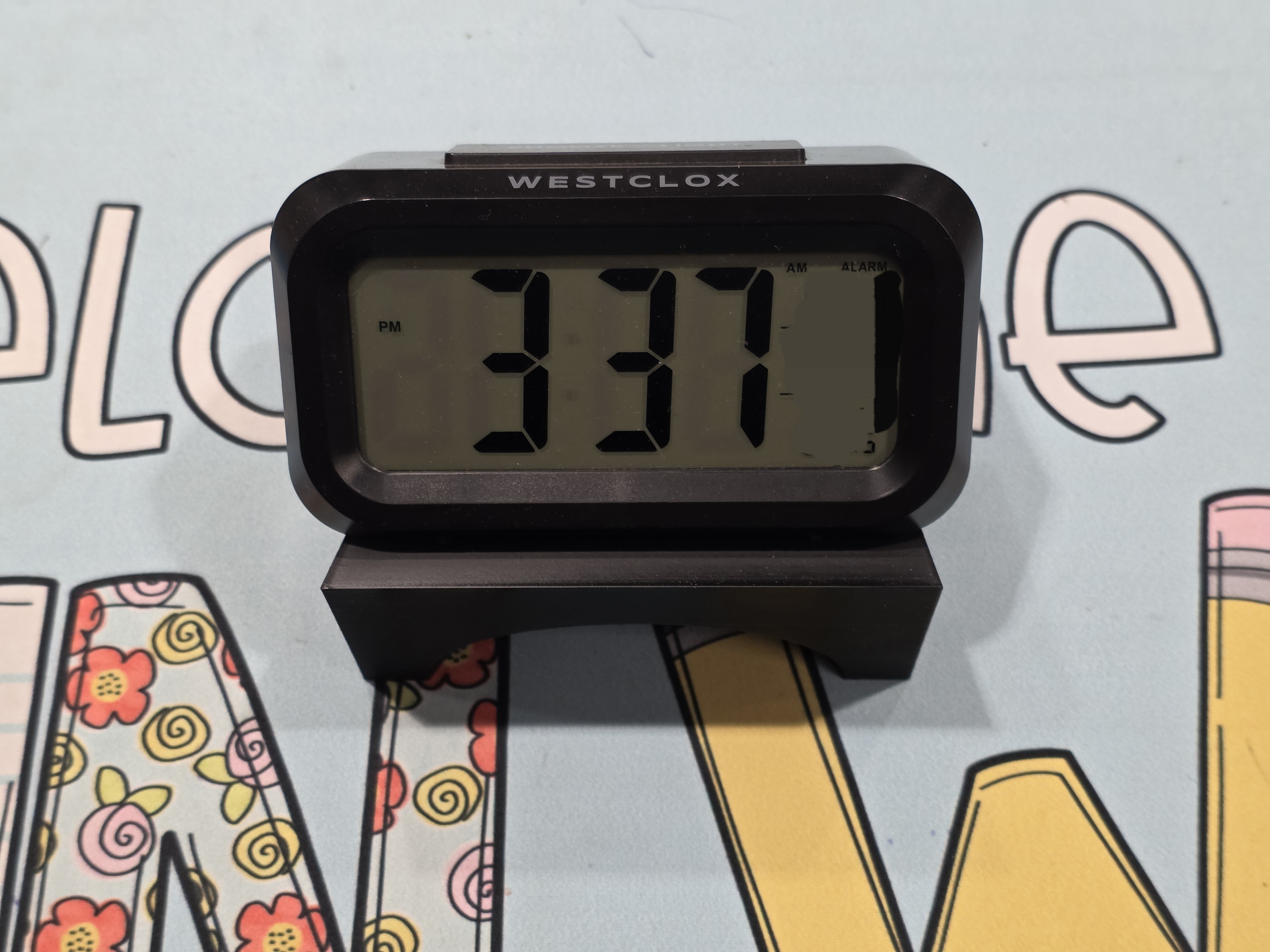 Counter Alarm Clock Angle Block
