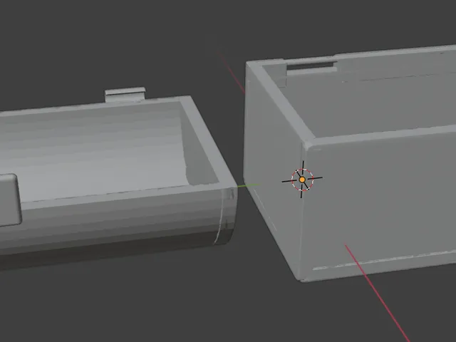 Chest with hinges