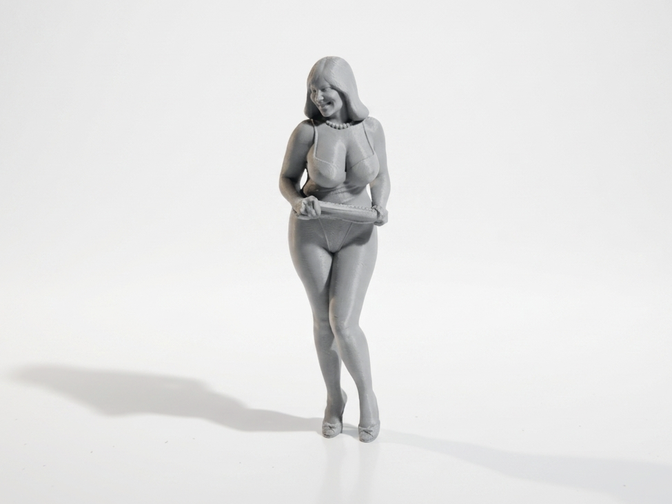 Stretching Bikini Female Figure 3D Printable