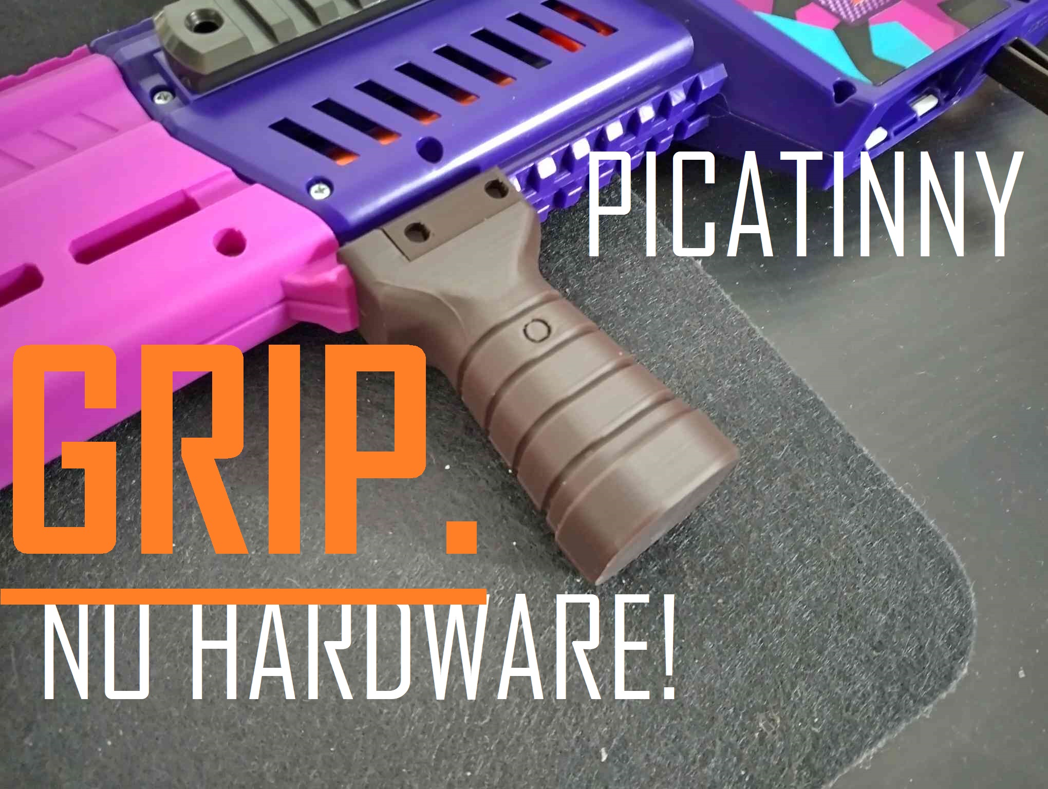 Hardware Free Picatinny Grip
